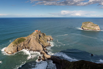Die Insel San Juan de Gaztelugatxe im Baskenland, Europa