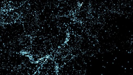 Digital wave music or Nerve wave and small atom particles move motion on DNA cell form background.medical illustration of influenza Coronavirus cells covid-19  virus bio cell floating in Secretion. - Powered by Adobe