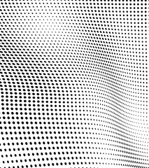 Monochrome chaotic half-tone texture. Vector black and white background of dots