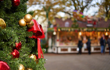 Weihnachtsbaum auf dem Weihnachtsmarkt Impressionen und Makroaufnahmen in festlicher Stimmung