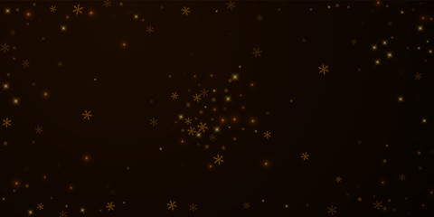 Sparse starry snow Christmas overlay. Christmas li