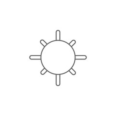 sun, heat, light. Element of simple icon for websites, web design, mobile app. Thick line icon for website design and development, app development