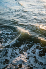 Waves, patterns,beautiful shapes and textures of the ocean
