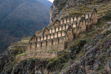 Fototapeta premium Ruins of Ollantaytambo in Peru.
