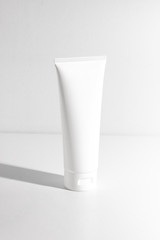 beauty spa medical skincare and cosmetic lotion cream oil bottle packaging on white decor background, healthy and medicine concept