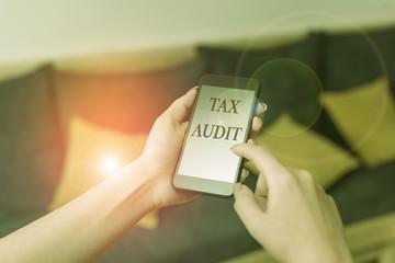 Word writing text Tax Audit. Business photo showcasing examination or verification of a business or...