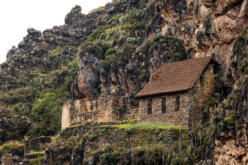 Ruins of Ollantaytambo in Peru.