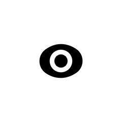 Eye icon. Social media button. Logo design element