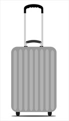 Travel Suitcase with wheels. Vector