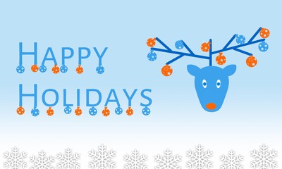 creative greeting card design for merry christmas or new year