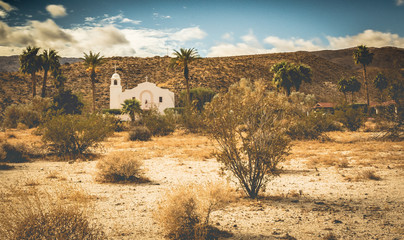 Old church in the California desert