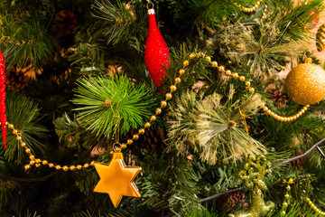 Christmas tree elegant illumination toys colorful light