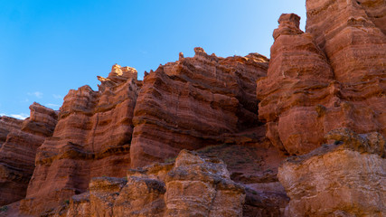 Fototapeta premium at the gorge of the Charyn canyon