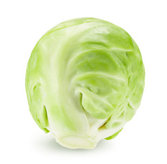 brussels sprouts isolated on a white background
