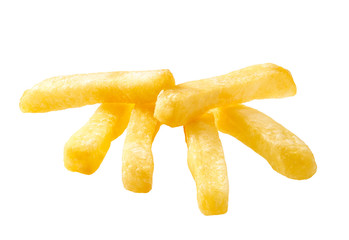 French fries isolated on a white background