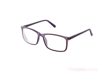 square black glasses on a white background