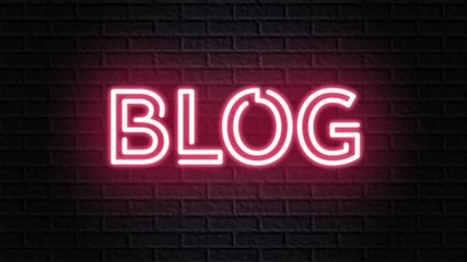 red neon video animation blog