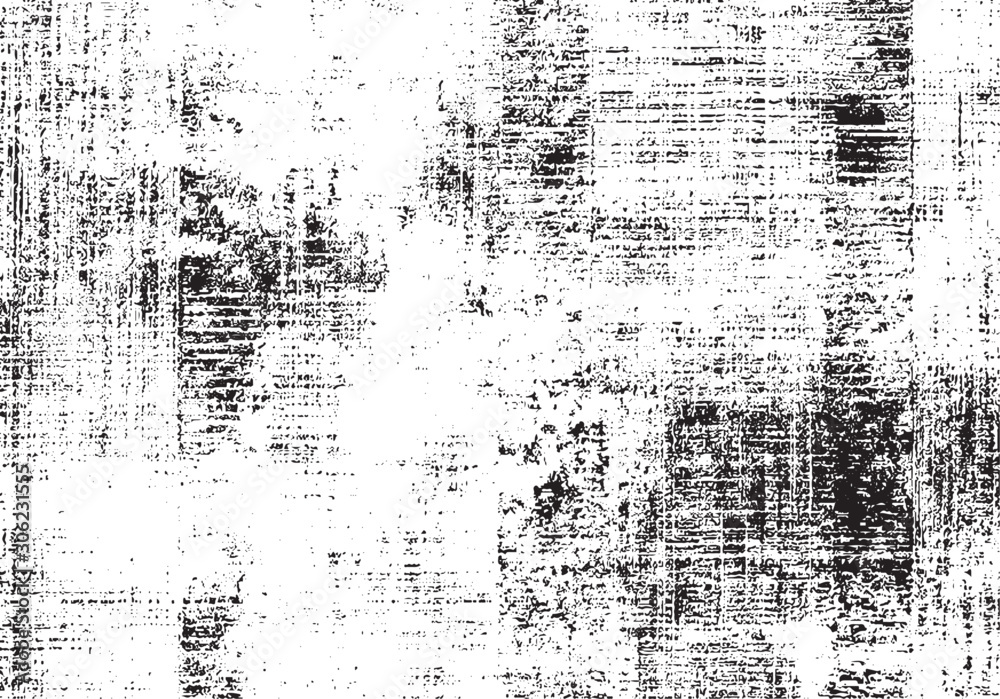 Wall mural rough black and white texture vector. distressed overlay texture. grunge background. abstract textur - Wall murals