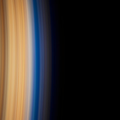 black background with straight blue and yellow light lines to the left