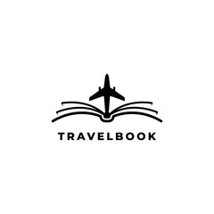 Aviation book logo design symbol vector template