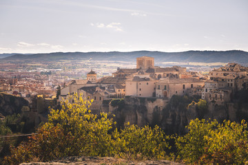 Obraz premium View from Cuenca capital at the Castilla-La Mancha region in Spain.