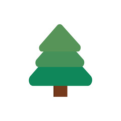 pine tree decoration happy christmas icon