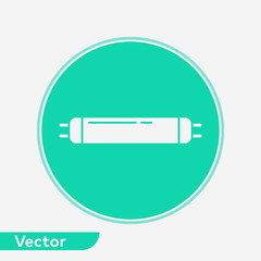 Fluorescent vector icon sign symbol
