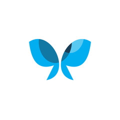 modern color butterfly logo design