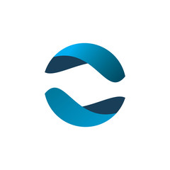 balance color water logo design