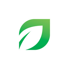 nature modern leaf logo design