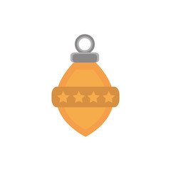 yellow light bulb stars decoration happy christmas icon