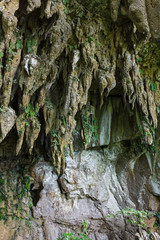Rock formations in cave