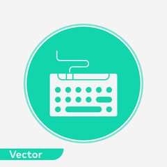 Keyboard vector icon sign symbol