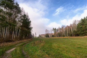 Wzgórza Sokólskie - Podlaska wieś - Krajobraz Podlasia, Polska