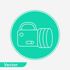 Flashlight vector icon sign symbol