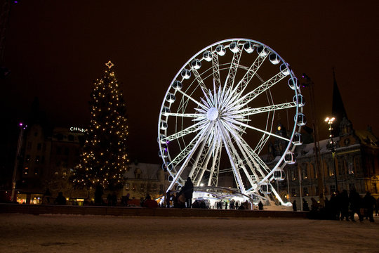 Christmas ferris wheel
