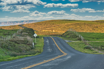 Empty country road