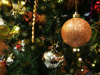 Christmas tree decoration background image