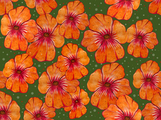 Seamless floral pattern with flowers.