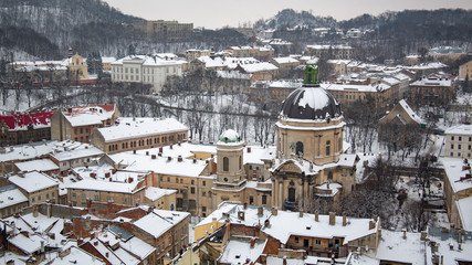 Fototapeta na wymiar Touring around the City - Lviv - Ukraine 