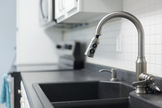 Closeup Of A Kitchen Sink