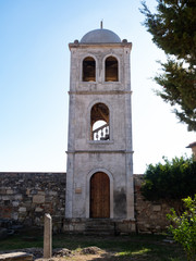 Fototapeta na wymiar Bell Tower at Apollonia in Albania
