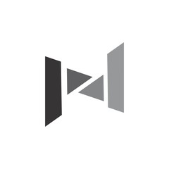 N letter or pd letter  logo design vector