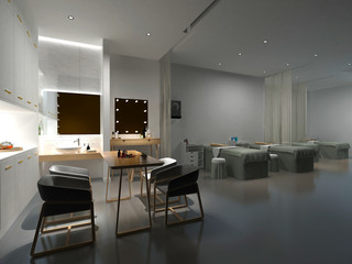 3d render modern massage center
