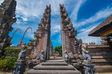 Badezimmer Foto Rückwand Eine schöne Aussicht auf den Tempel Ulun Danu Batur in Bali, Indonesien © joseduardo
