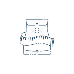 body male health flat style icon