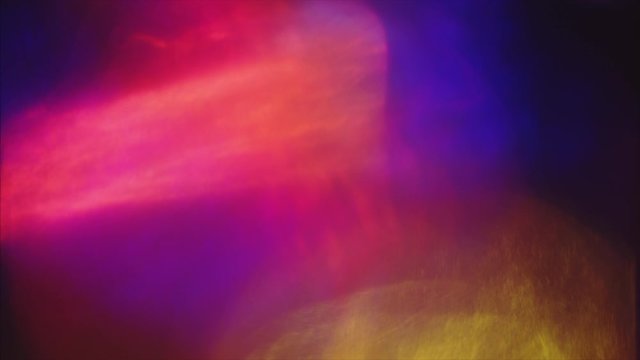 Warm rich colors, abstract footage. Casual vintage futuristic dreamy holographic background. Light leaks for your project.