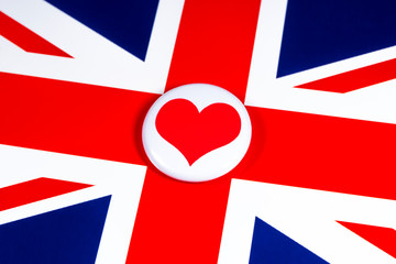 Obraz premium Love the United Kingdom