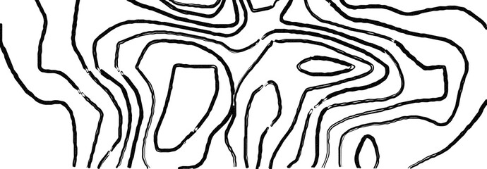 black and white  topographic abstract background.