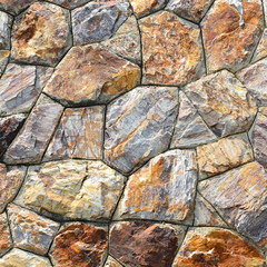 Brown stone wall